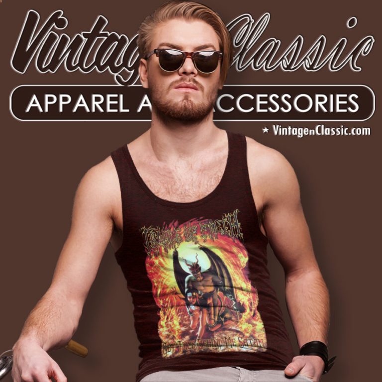 Cradle Of Filth Shirt Get Thee Behind Me Satan Tank Top Racerback Cradle Of Filth Shirt Get Thee Behind Me Satan Tank Top Racerback