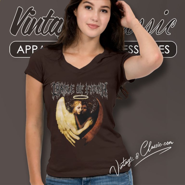 Cradle Of Filth Shirt Morbid Sordid V Neck TShirt Cradle Of Filth Shirt Morbid Sordid V Neck TShirt