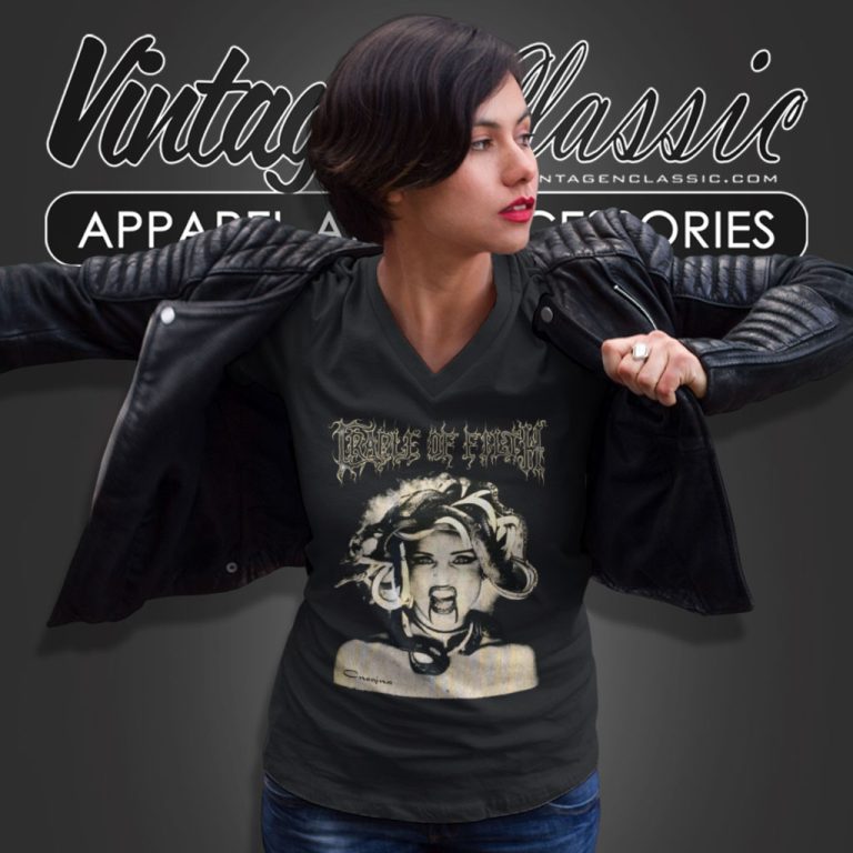 Cradle Of Filth Shirt Sedusa Of Ravens V Neck TShirt Cradle Of Filth Shirt Sedusa Of Ravens V Neck TShirt