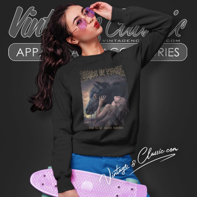 Cradle Of Filth Shirt The Great Harlot Babylon Sweatshirt Cradle Of Filth Shirt The Great Harlot Babylon Sweatshirt