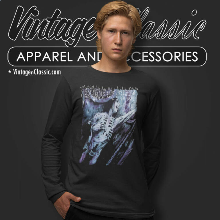 Cradle Of Filth Shirt Total Fucking Darkness Long Sleeve Tee Cradle Of Filth Shirt Total Fucking Darkness Long Sleeve Tee