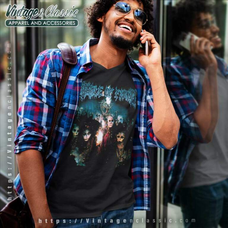 Cradle Of Filth Shirt Trouble And Their Double Lives V Neck TShirt Cradle Of Filth Shirt Trouble And Their Double Lives V Neck TShirt