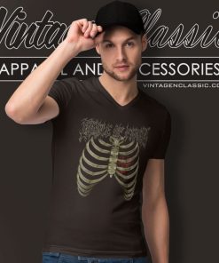 Cradle Of Filth Skeleton Shirt 6 Cradle Of Filth Skeleton V Neck TShirt