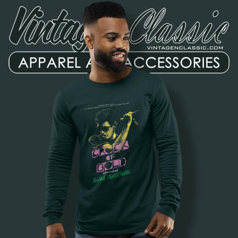 Crock Of Gold Shane Macgowan Long Sleeve Tee Crock Of Gold Shane Macgowan Long Sleeve Tee