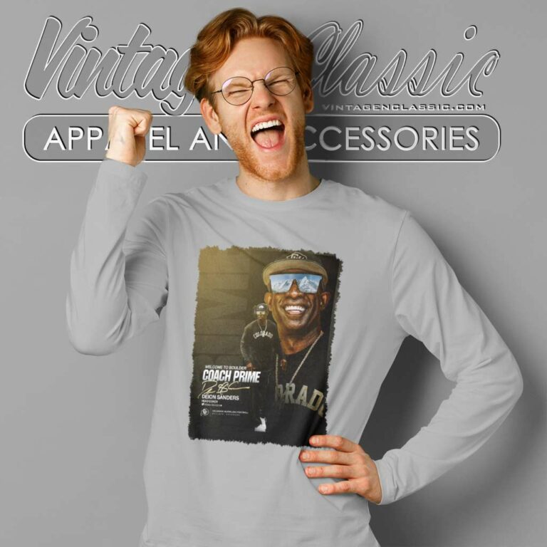 Cu Deion Sanders Coach Shirt Welcome To Boulder Coach Prime Long Sleeve Tee Cu Deion Sanders Coach Shirt Welcome To Boulder Coach Prime Long Sleeve Tee