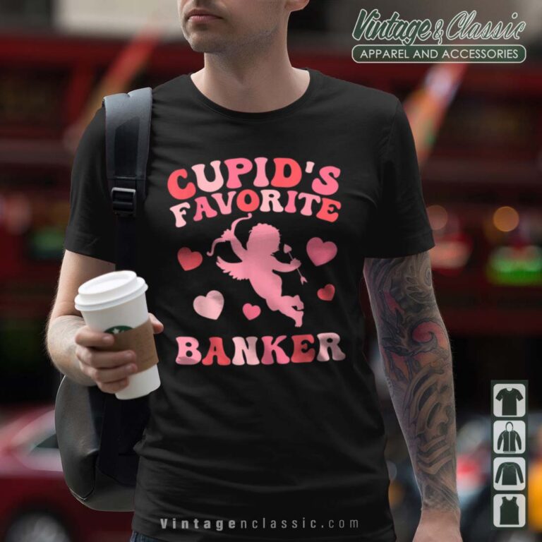 Cupids Favorite Banker Valentine Tshirt Cupids Favorite Banker Valentine Tshirt