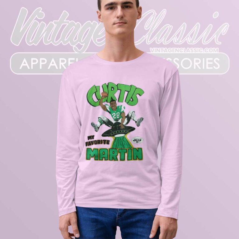 Curtis Martin New York Jets My Favorite Long Sleeve Tee Curtis Martin New York Jets My Favorite Long Sleeve Tee