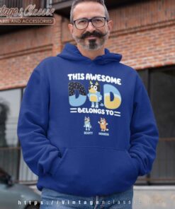 Custom Bluey This Awesome Dad Belong To Hoodie