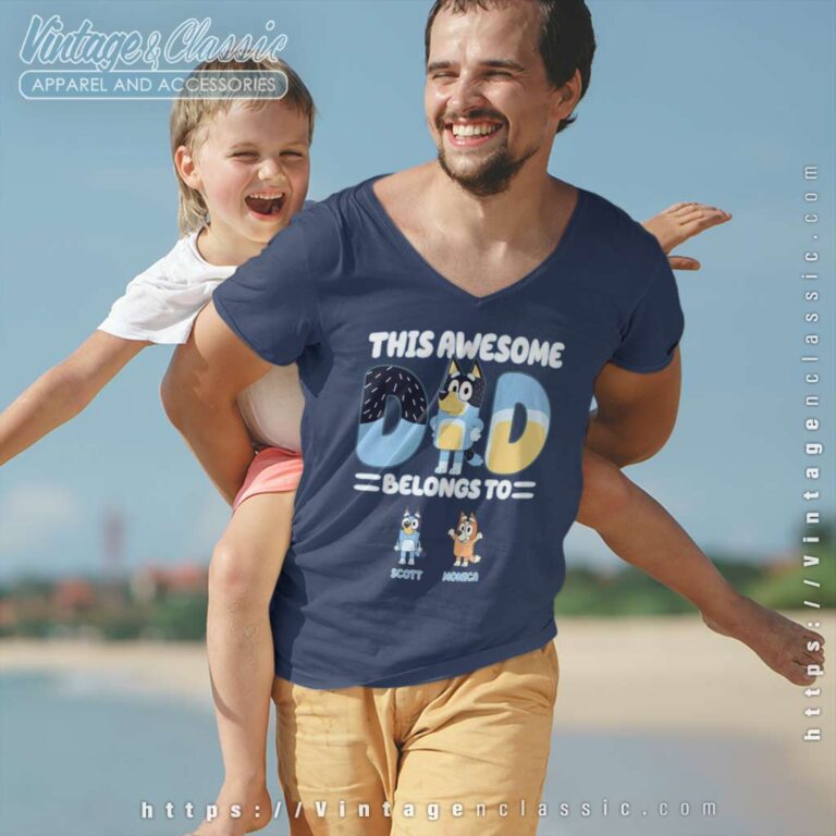 Custom Bluey This Awesome Dad Belong To shirt Custom Bluey This Awesome Dad Belong To shirt