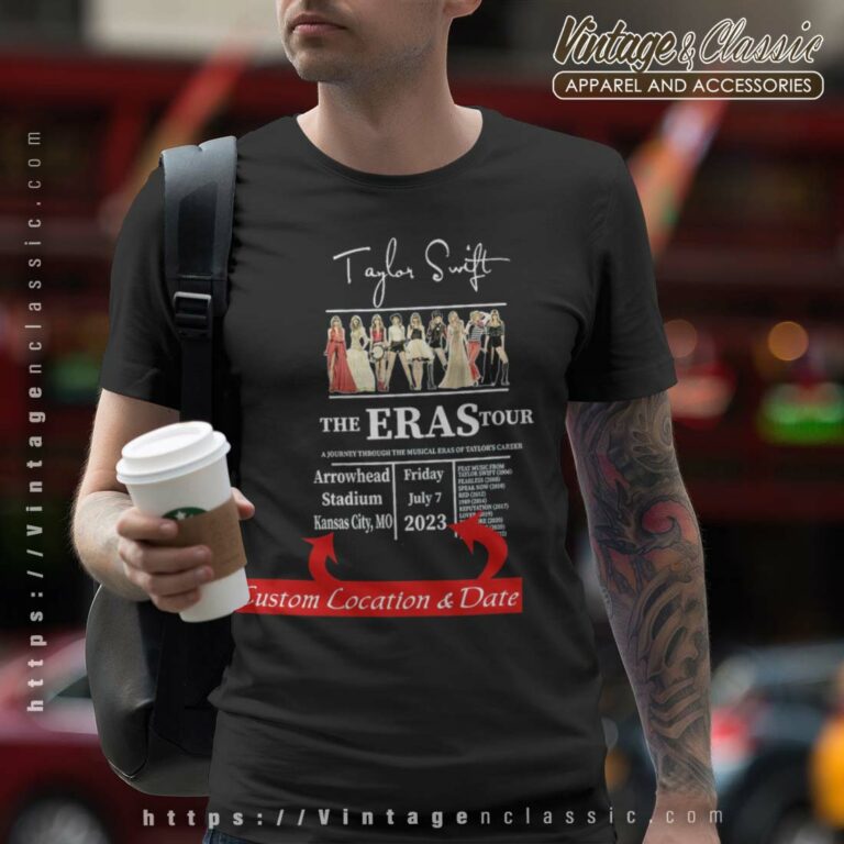 Custom Date And Location Eras Tour Tshirt Custom Date And Location Eras Tour Tshirt