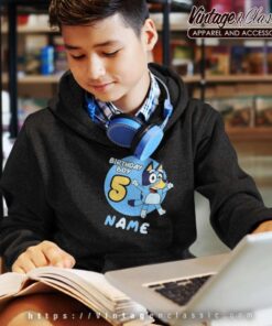 Custom Name Bluey Birthday Party kids Hoodie