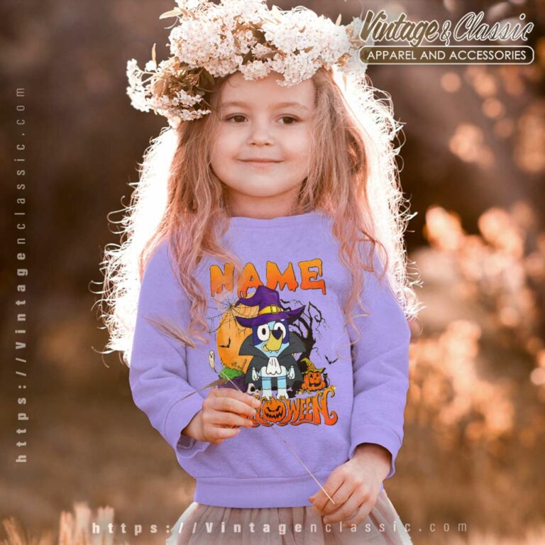 Custome Bluey Halloween Shirt Gift For Fan kids Sweatshirt Custome Bluey Halloween Shirt Gift For Fan kids Sweatshirt