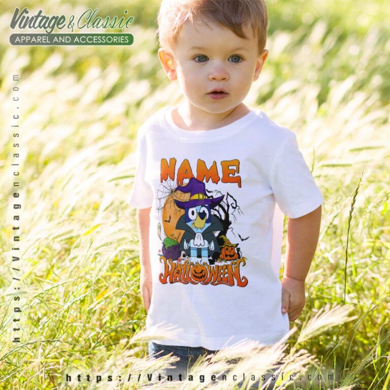 Custome Bluey Halloween Shirt Gift For Fan kids Tshirt Custome Bluey Halloween Shirt Gift For Fan kids Tshirt