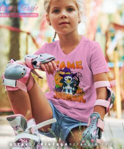 Custome Bluey Halloween Shirt Gift For Fan kids Vneck