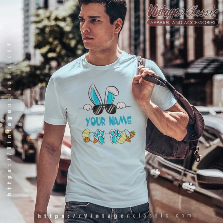 Customize Your Name Easter Bunny Shirt Customize Your Name Easter Bunny Shirt