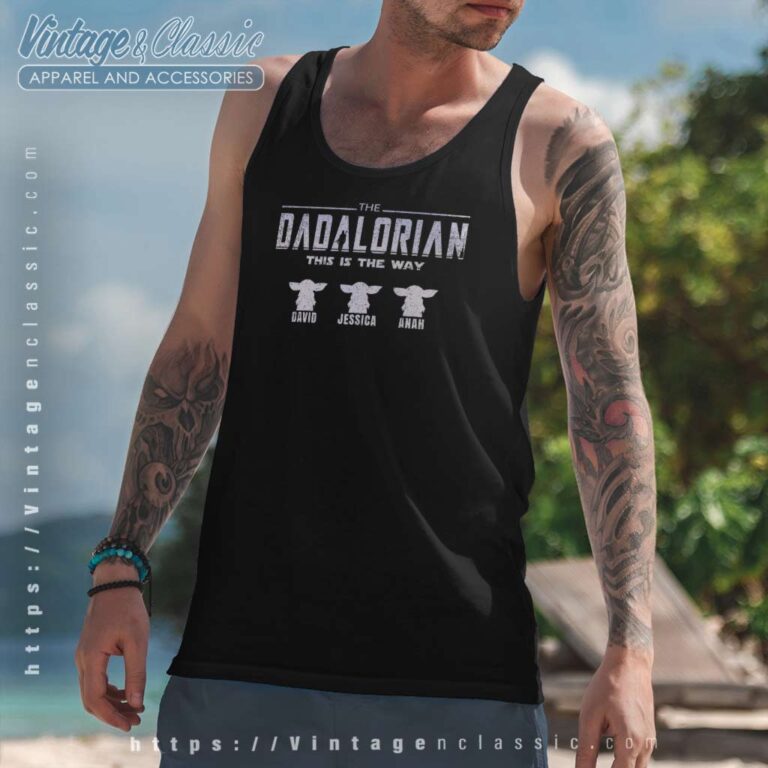 Customized Dadalorian And The Child Tanktop Customized Dadalorian And The Child Tanktop