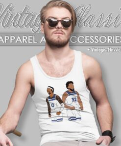 D Angelo Russell And Karl Anthony Towns Minnesota Timberwolves Tank Top Racerback