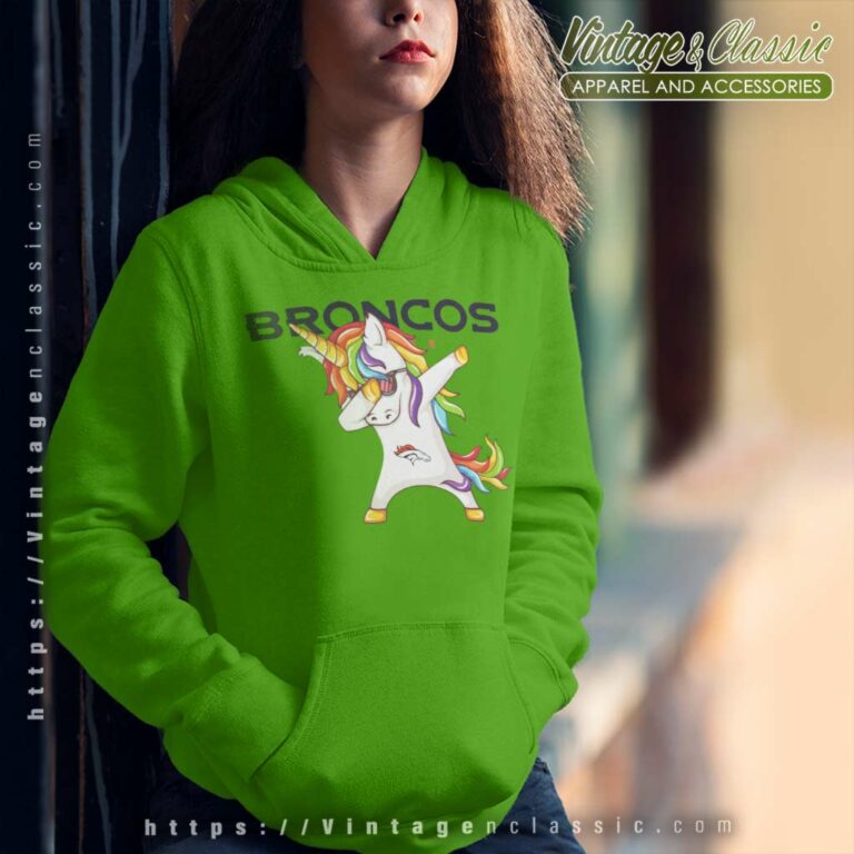 Dabbing Unicorn Denver Broncos Hoodie Dabbing Unicorn Denver Broncos Hoodie