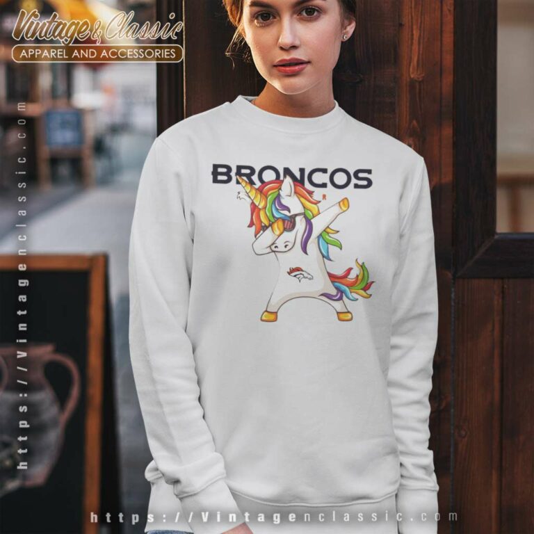 Dabbing Unicorn Denver Broncos Sweatshirt Dabbing Unicorn Denver Broncos Sweatshirt