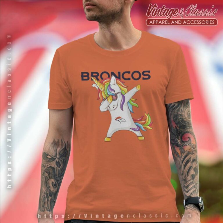 Dabbing Unicorn Denver Broncos T Shirt Dabbing Unicorn Denver Broncos T Shirt