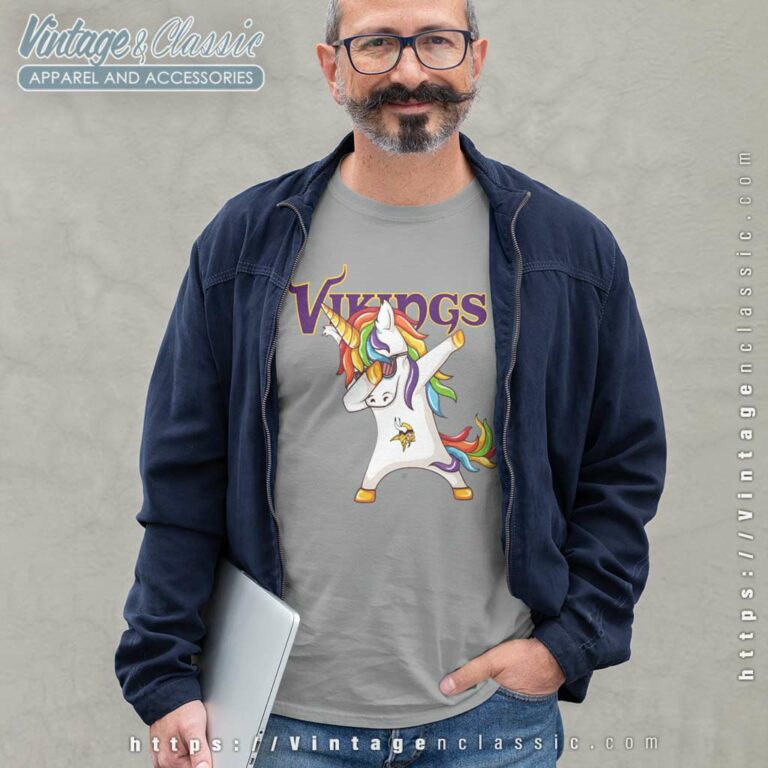 Dabbing Unicorn Minnesota Vikings Long Sleeve Tee Dabbing Unicorn Minnesota Vikings Long Sleeve Tee