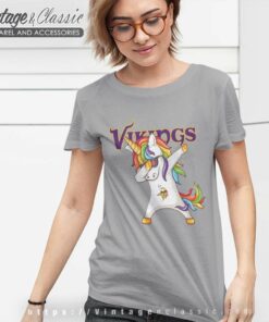 Dabbing Unicorn Minnesota Vikings Women TShirt
