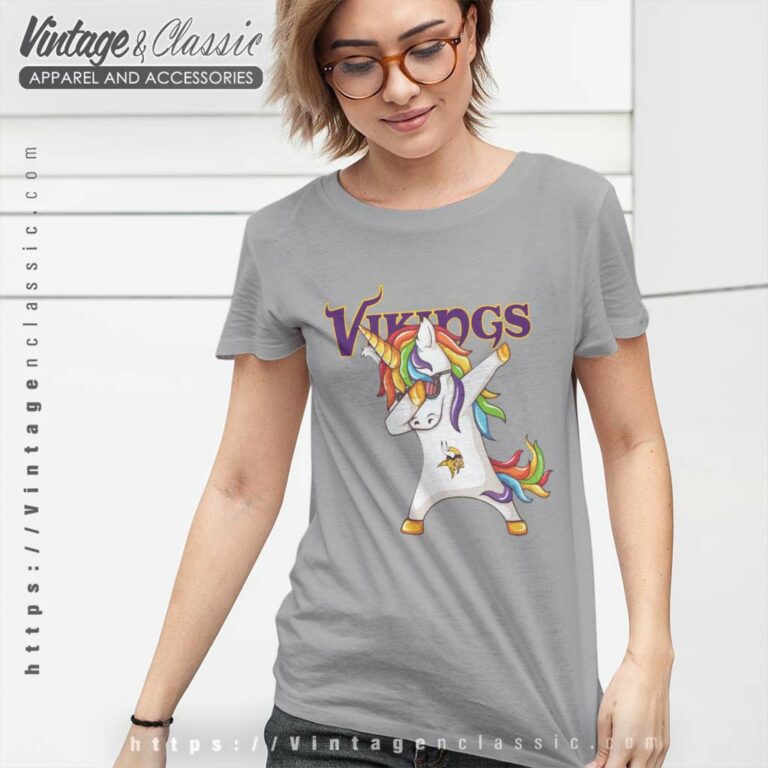Dabbing Unicorn Minnesota Vikings Women TShirt Dabbing Unicorn Minnesota Vikings Women TShirt
