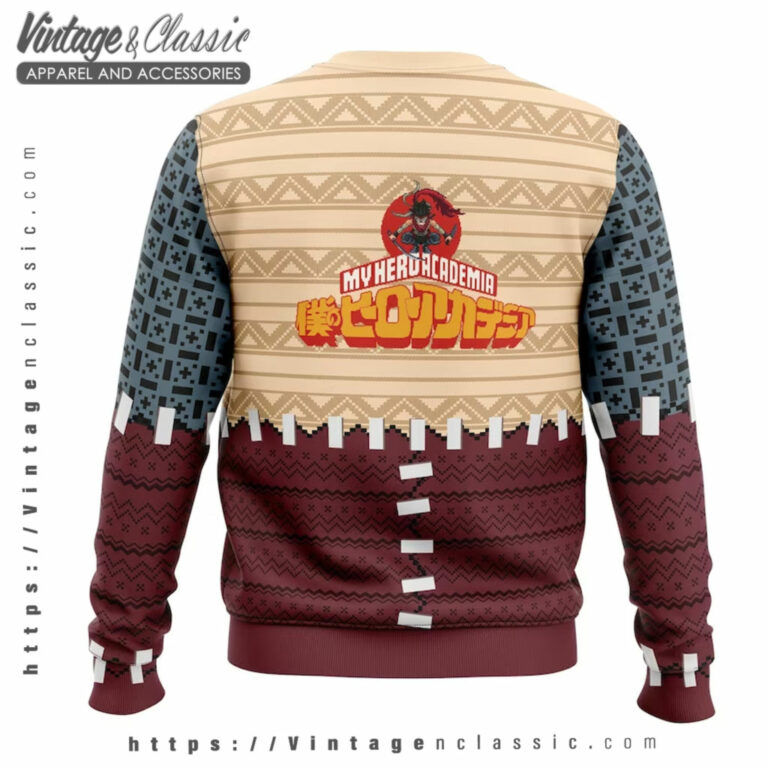 Dabi My Hero Academia Ugly Sweater back Ugly Sweater 2 Dabi My Hero Academia Ugly Sweater back Ugly Sweater 2