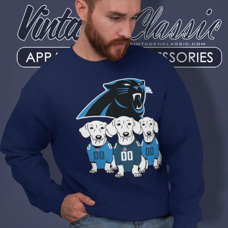 Dachshund Dog Fan Carolina Panthers Sweatshirt Dachshund Dog Fan Carolina Panthers Sweatshirt