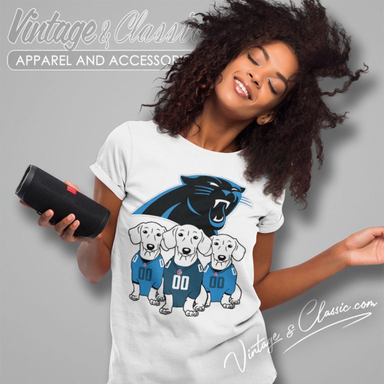 Dachshund Dog Fan Carolina Panthers Women T Shirt Dachshund Dog Fan Carolina Panthers Women T Shirt