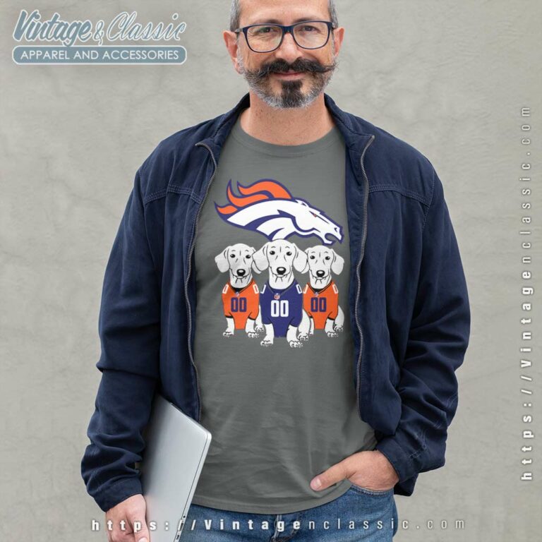 Dachshund Dog Fan Denver Broncos Long Sleeve Tee Dachshund Dog Fan Denver Broncos Long Sleeve Tee