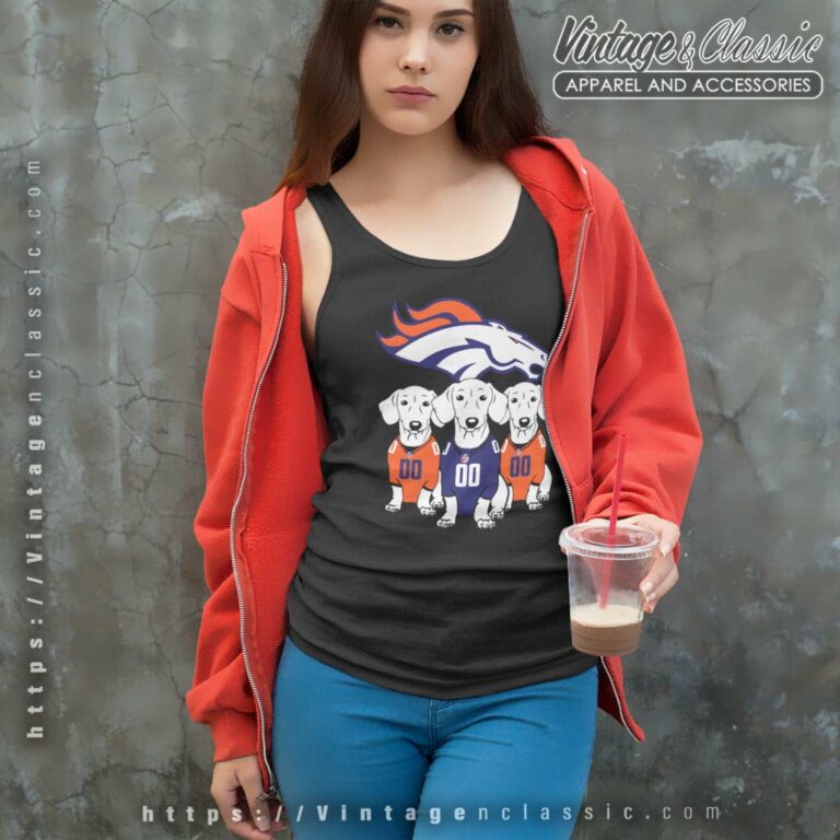 Dachshund Dog Fan Denver Broncos Tank Top Racerback Dachshund Dog Fan Denver Broncos Tank Top Racerback