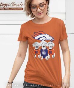Dachshund Dog Fan Denver Broncos Women TShirt
