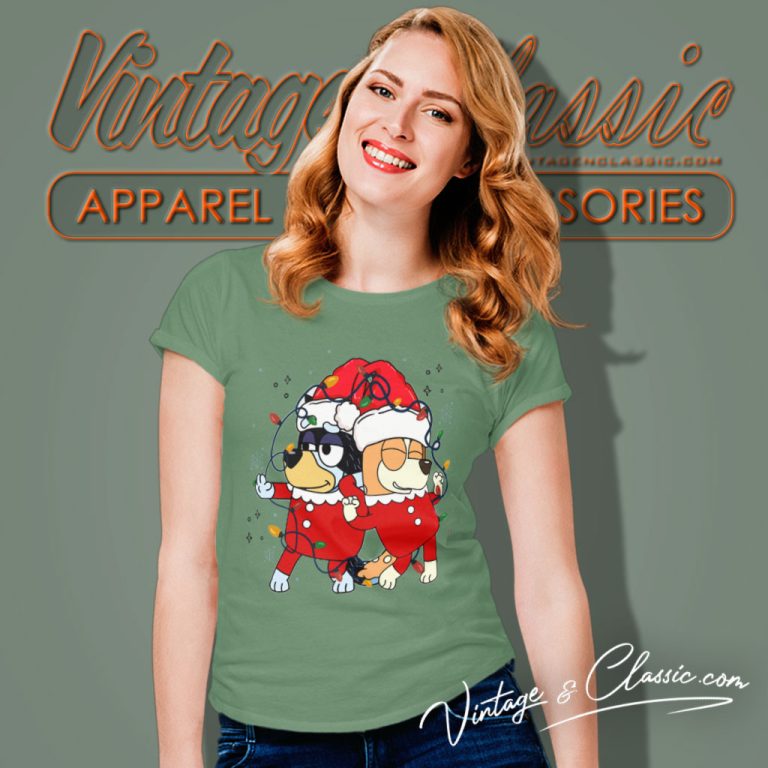 Dad And Mom Bluey Family Merry Christmas Women T Shirt Dad And Mom Bluey Family Merry Christmas Women T Shirt