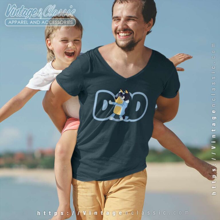 Dad Bluey Fathers Day, Bluey Fathers Day Vneck Dad Bluey Fathers Day, Bluey Fathers Day Vneck