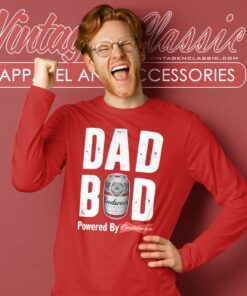 Dad Bod Powered By Budweiser Long Sleeve Tee