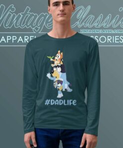 Dad Life Bluey And Bingo Gift For Dad Longsleeves