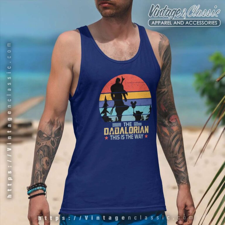 Dadalorian This Is The Way Fathers Day Tanktop Dadalorian This Is The Way Fathers Day Tanktop