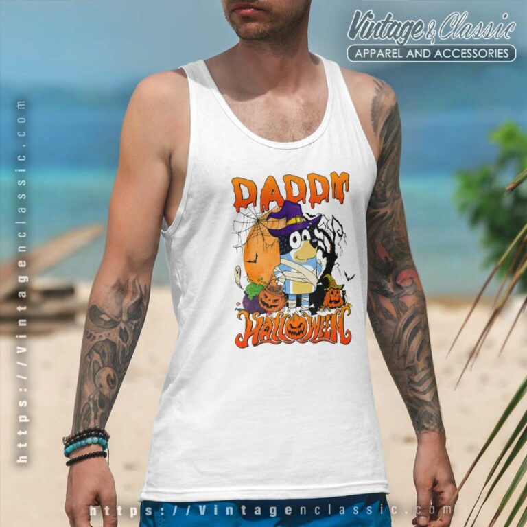 Daddy Bluey Halloween Shirt Gift For Father Tanktop Daddy Bluey Halloween Shirt Gift For Father Tanktop