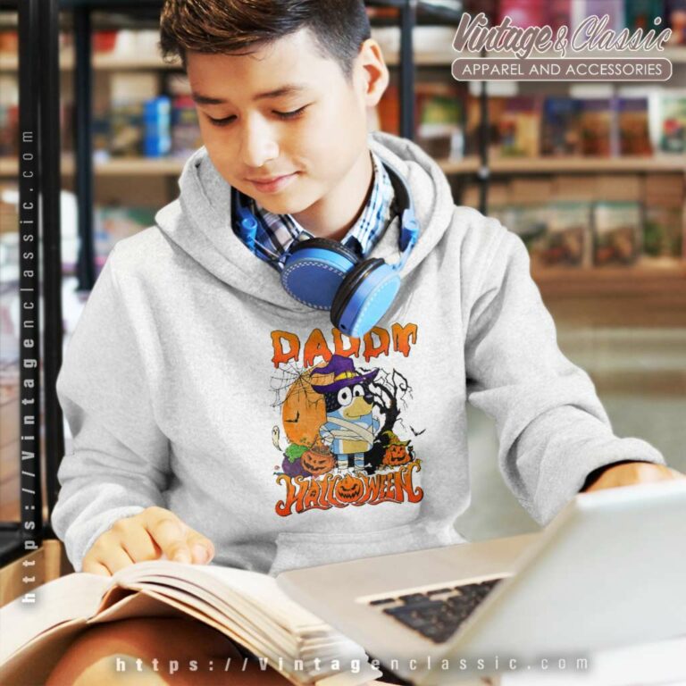 Daddy Bluey Halloween Shirt Gift For Father kids Hoodie Daddy Bluey Halloween Shirt Gift For Father kids Hoodie