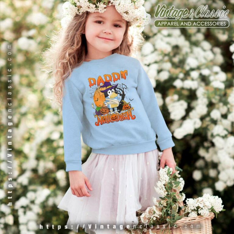 Daddy Bluey Halloween Shirt Gift For Father kids Sweatshirt Daddy Bluey Halloween Shirt Gift For Father kids Sweatshirt