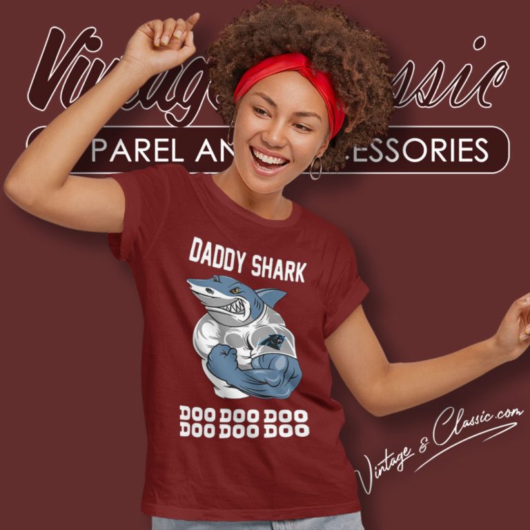 Daddy Shark Carolina Panthers Doo Doo Doo Women T Shirt Daddy Shark Carolina Panthers Doo Doo Doo Women T Shirt