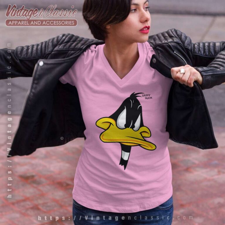 Daffy Duck Looney Tunes V Neck TShirt Daffy Duck Looney Tunes V Neck TShirt