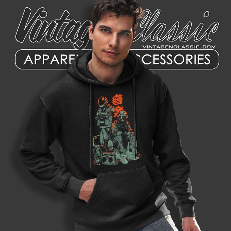 Daft Punk Artwork Hoodie Daft Punk Artwork Hoodie