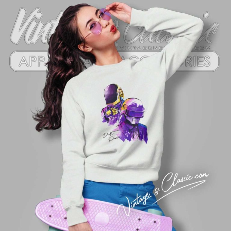 Daft Punk Drawing Sweatshirt Daft Punk Drawing Sweatshirt