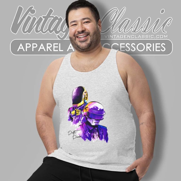 Daft Punk Drawing Tank Top Racerback Daft Punk Drawing Tank Top Racerback
