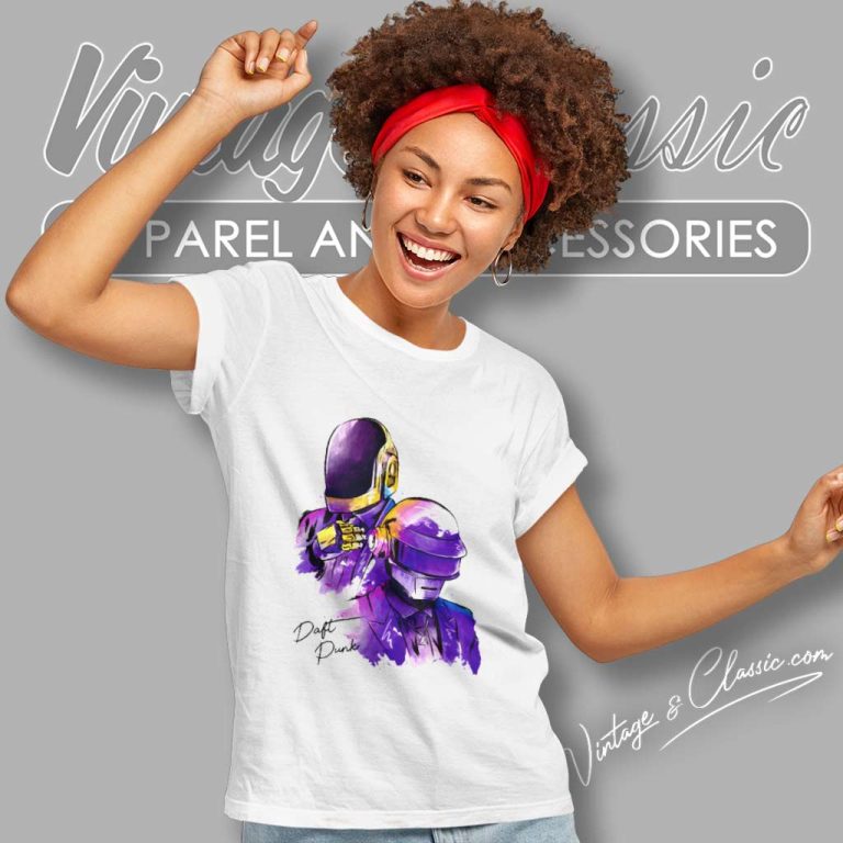 Daft Punk Drawing Women TShirt Daft Punk Drawing Women TShirt