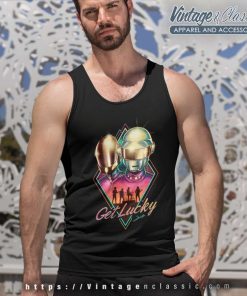 Daft Punk Get Lucky Artwork Tank Top Racerback