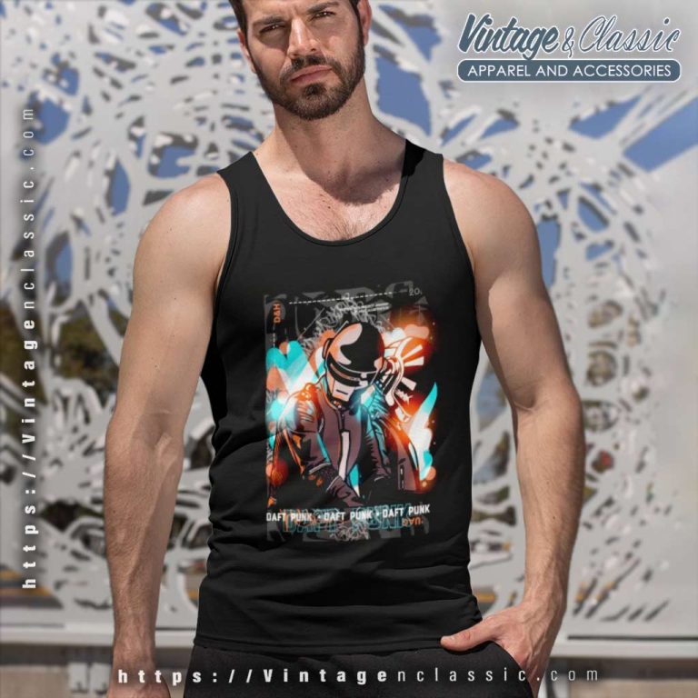 Daft Punk Graphic Tank Top Racerback Daft Punk Graphic Tank Top Racerback
