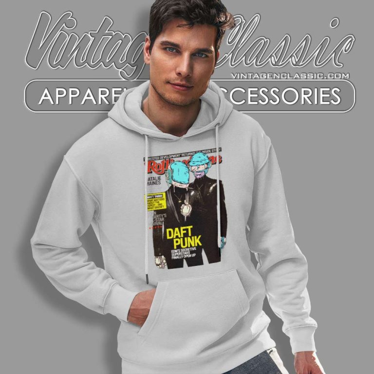 Daft Punk In Rolling Stone Hoodie Daft Punk In Rolling Stone Hoodie